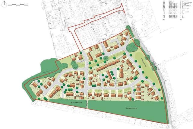 The proposed homes in Alford.