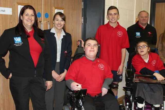Pupils who participated in the Special Olympics event. EMN-170303-142058001