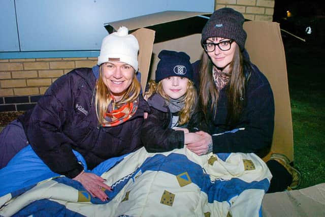 From left, Tracey Pearson, from Longhurst, Fox Bisset, eight, from Lissington and Eve Gray, of Lissington.