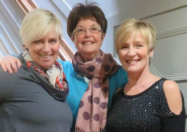 Well meet again - Janice Sutton (centre) with Debbie Jenner and Julie Kirk. ANL-170203-162701001