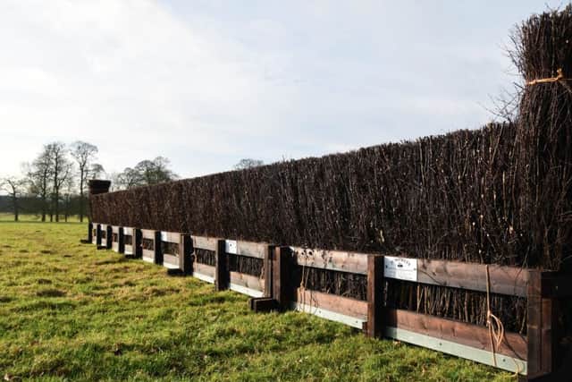 One of the jumps on the Revesby Races course. EMN-170303-091137001