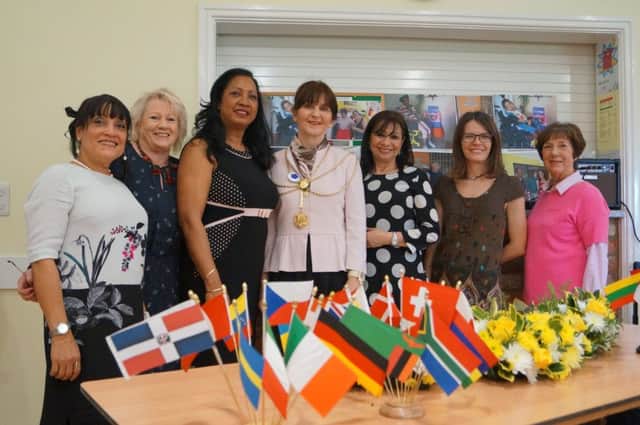 Humberside International Women's Club celebrated Intermational Women's day with Mayor of North east Lincolnshire, Coun Christina McGilligan-Fell EMN-170313-112018001