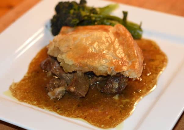Beef, Guinness and oyster pie