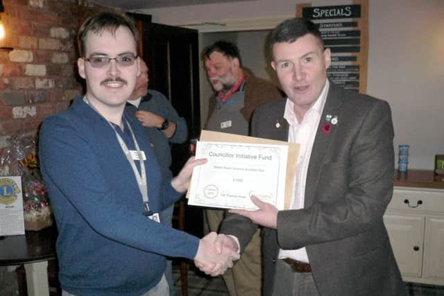 Coun Tom Smith and club founder Mick Kenning EMN-170603-123011001