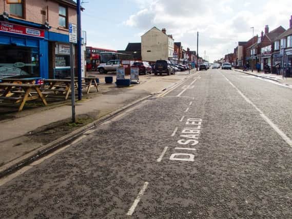 Businesses in Mablethorpe's Victoria Road are not happy with the new disabled parking bays.