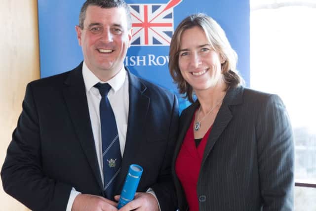 Phil with Katherine Grainger.