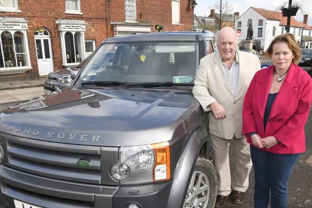 Martin Lacey and Spilsby Fen county councillor Victorian Ayling who are backing a campaign to fight against diesel vehicle users being penalised. ANL-170703-091319001