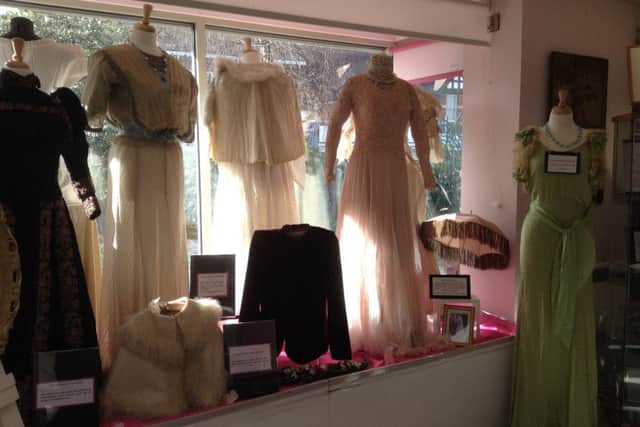 The vintage wedding dress exhibition at Sleaford Museum. EMN-170314-135038001