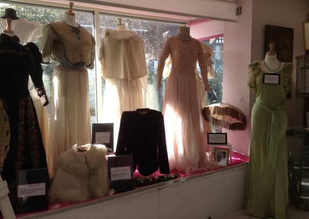 The vintage wedding dress exhibition at Sleaford Museum. EMN-170314-135038001