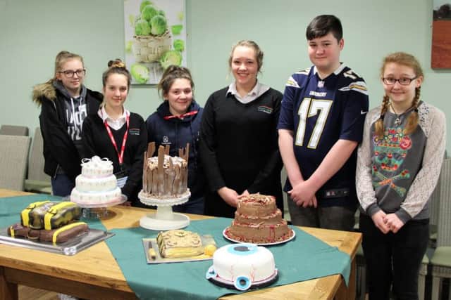Oliver Batt pictured with fellow finalists in the Boston College Bake Off. EMN-170803-165148001
