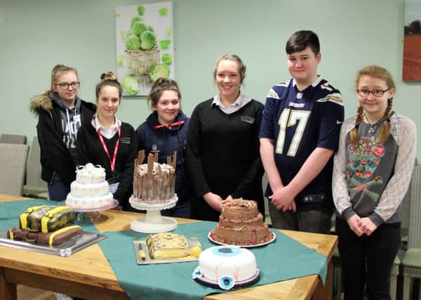 Oliver Batt pictured with fellow finalists in the Boston College Bake Off. EMN-170803-165148001