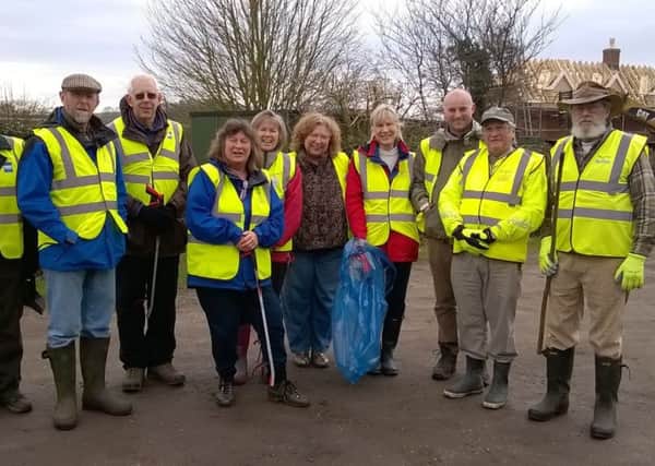 Members of the Tetford Volunteer Group took part in the Great British Spring Clean EMN-170314-154021001