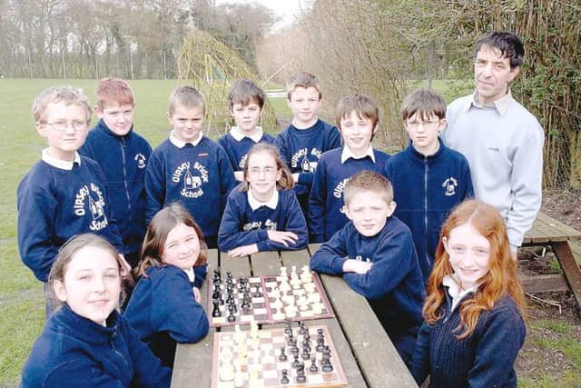Chess champions from Gipsey Bridge Primary School in March 2007. Pictured with coach Patrick Cork.