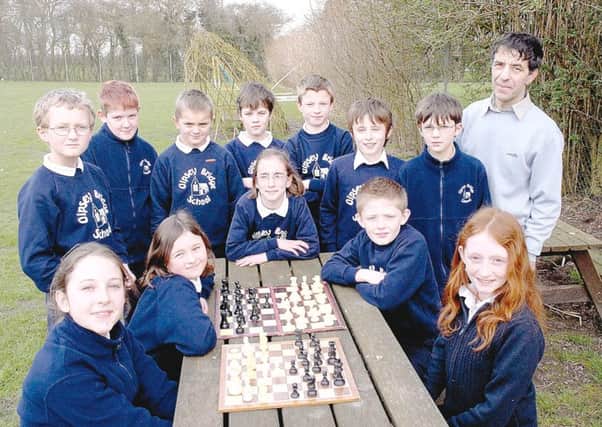 Chess champions from Gipsey Bridge Primary School in March 2007. Pictured with coach Patrick Cork.