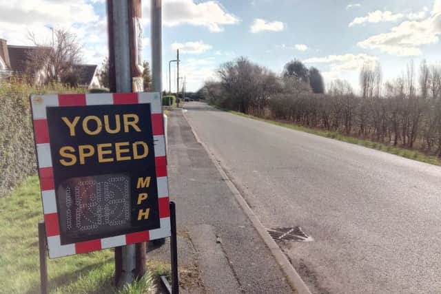 A speed indicator device has been put in Everington's Lane, Skegness, by police to make drivers think about the speed they are travelling at. ANL-171003-150808001
