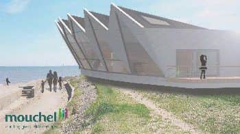 The bomb was discovered on the site where a new Coastal Observatory
is being built. This is an artist's impression of what the building will look like. ANL-171203-070925001