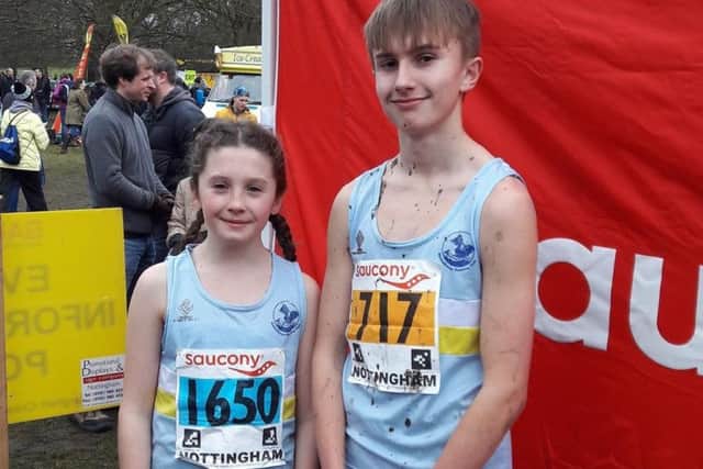 Ellie and Archie Rainbow made their farewell run for Mablethorpe at the national cross country champs EMN-170313-124907002