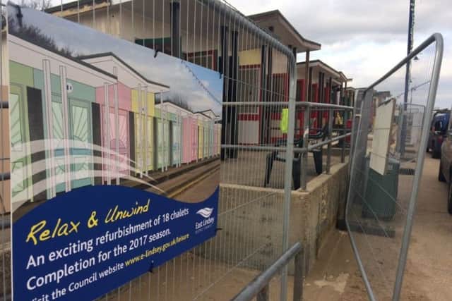 Beach hut works have now begun in Mablethorpe and will be complete by Easter.