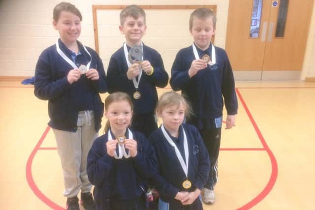 The Boccia winners.