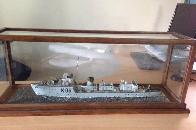 The model of HMS Sheldrake. EMN-170314-123111001