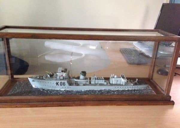 The model of HMS Sheldrake. EMN-170314-123111001