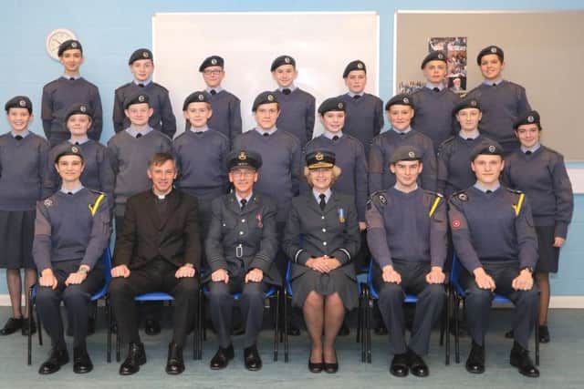 Air Commodore McCafferty with the latest graduates.