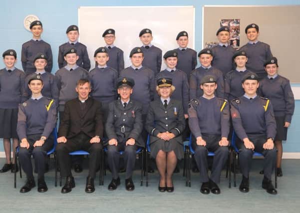 Air Commodore McCafferty with the latest graduates.