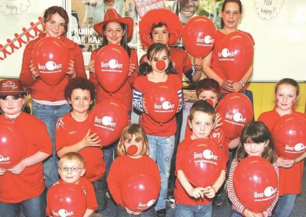 Red Nose Day at Halton Holegate Primary School in March, 2007.