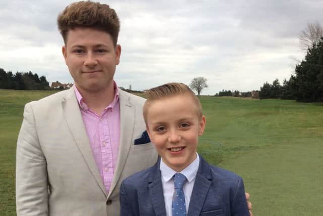 Dalton Marshall with Jack Downing.