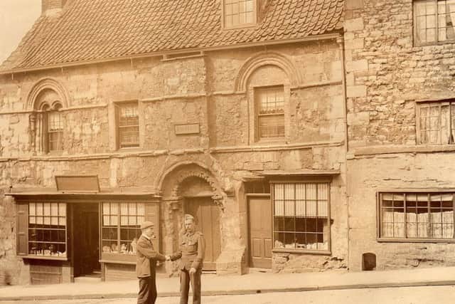 Photo of Jews Court in Lincoln taken by John Wield in the early 1900s and one of many fascinating photos on show in the opening exhibition at the Woodhall Spa Cottage Museum EMN-170320-073509001