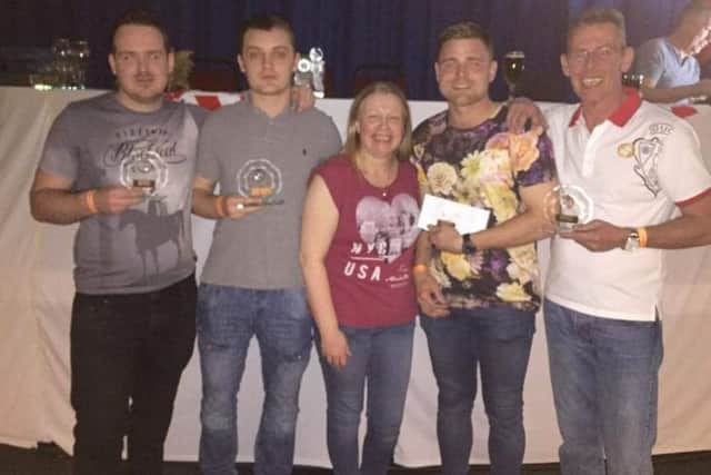 The Mablethorpe team which pocketed the top prize at a big national pool competition EMN-170320-165232002