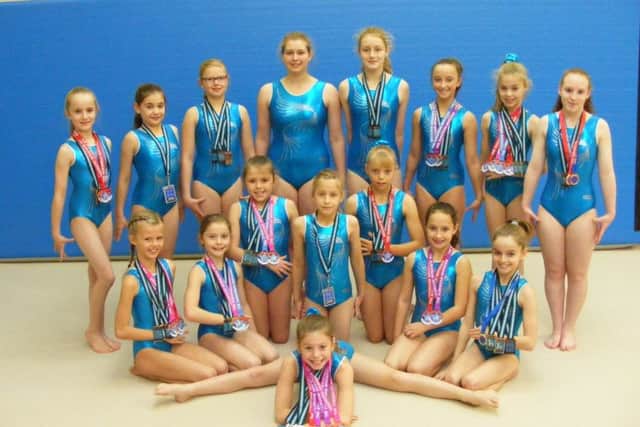 Some of the Sleaford Gymnastics Club members. EMN-170327-125920001