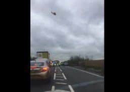 The scene of the crash on the A15 Sleaford bypass. EMN-170322-155257001
