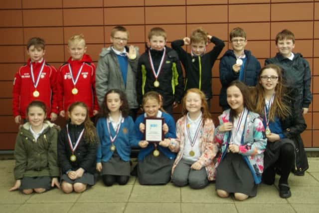 St Michael's county champion swimmers EMN-170323-092416002