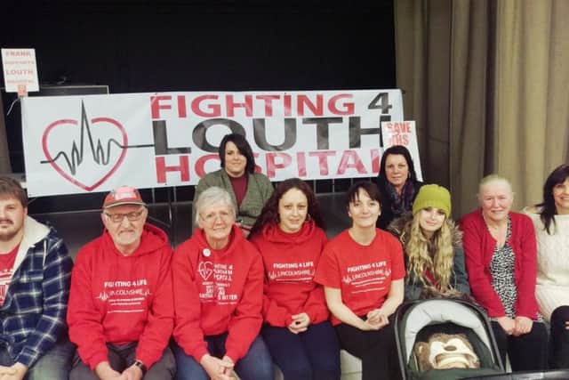 Some of the 'Fighting 4 Louth Hospital' campaigners at a previous meeting last month.