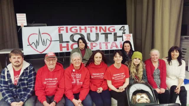 Some of the 'Fighting 4 Louth Hospital' campaigners at a previous meeting last month.
