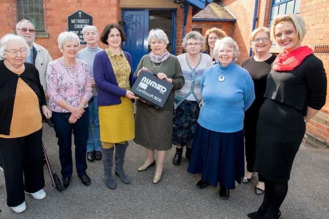 The presentation of the new equipment at the surgery in Woodhall Spa. Photo: John Aron