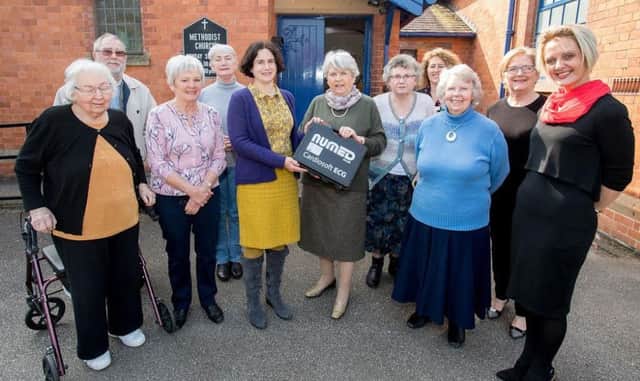 The presentation of the new equipment at the surgery in Woodhall Spa. Photo: John Aron