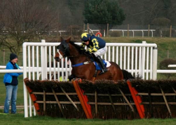 Timeforwest-on his way to winning at Market Rasen last week for jockey Aidan Coleman and trainer Jonjo O'Neill EMN-170304-103150002