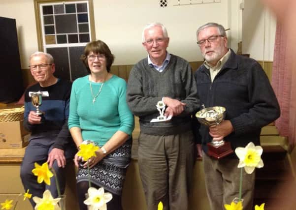 Cup winners at Market Rasen Gardening Club Spring Show EMN-170704-161309001