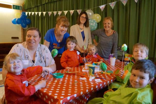 Easter fun with Ann-Marie Whitaker and the Creation Station in Walesby Village Hall EMN-170704-085044001