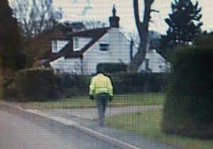 The image released by police of the man they wish to trace