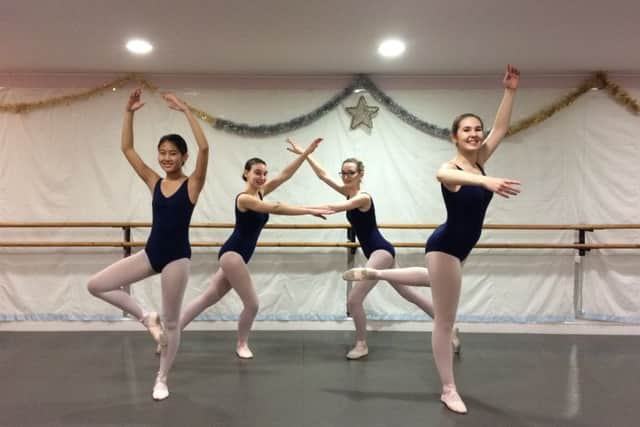 Dance 10 awards: Grade 5 ballet - Victoria Brewster, Chloe Morley, Felicity Lai and Ellie Baxter. EMN-170304-151523001