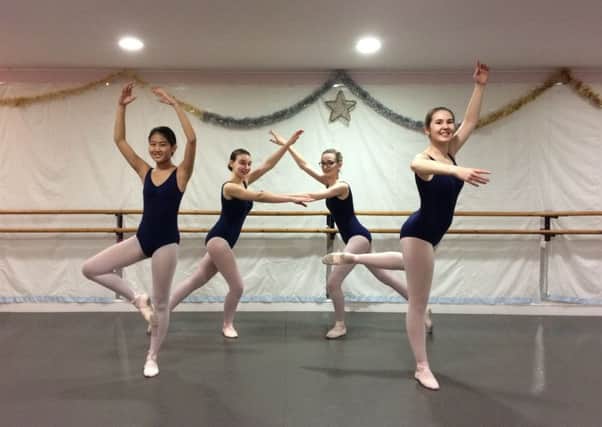 Dance 10 awards: Grade 5 ballet - Victoria Brewster, Chloe Morley, Felicity Lai and Ellie Baxter. EMN-170304-151523001