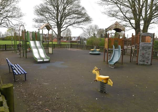 The childrens play area on Heckington playing field. EMN-170304-192144001