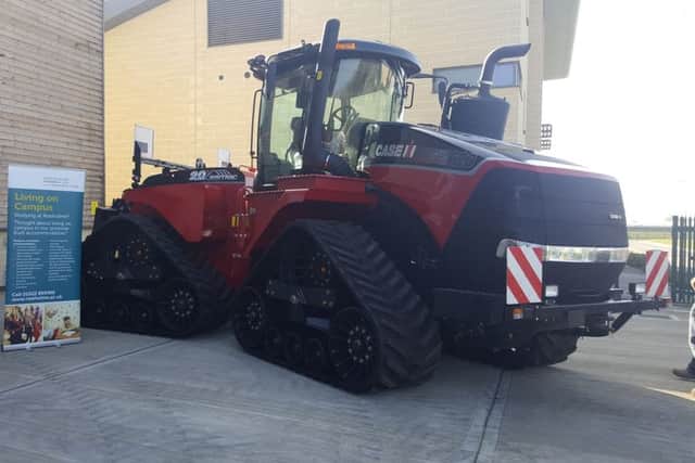 Louth Tractors at the Riseholme College campus.