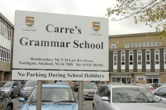 Still good ... Carre's Grammar School has won fresh praise from Ofsted. Library picture.