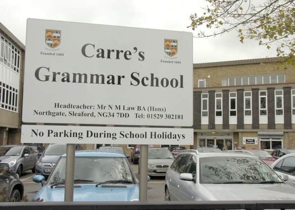 Still good ... Carre's Grammar School has won fresh praise from Ofsted. Library picture.