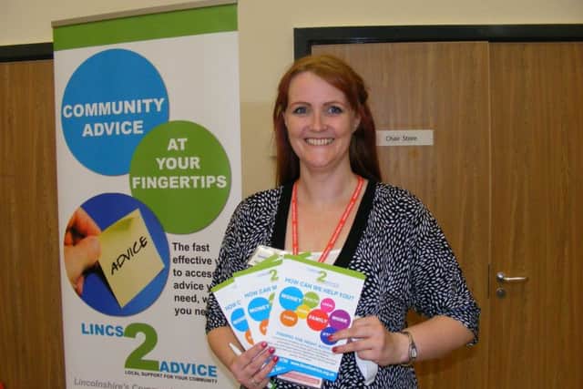 Here to help. Lincs2Advice manager Jenny Tomlinson. EMN-170504-125514001