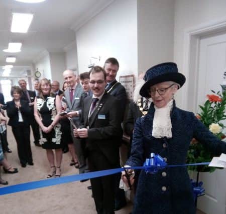 The grand opening of the extension.